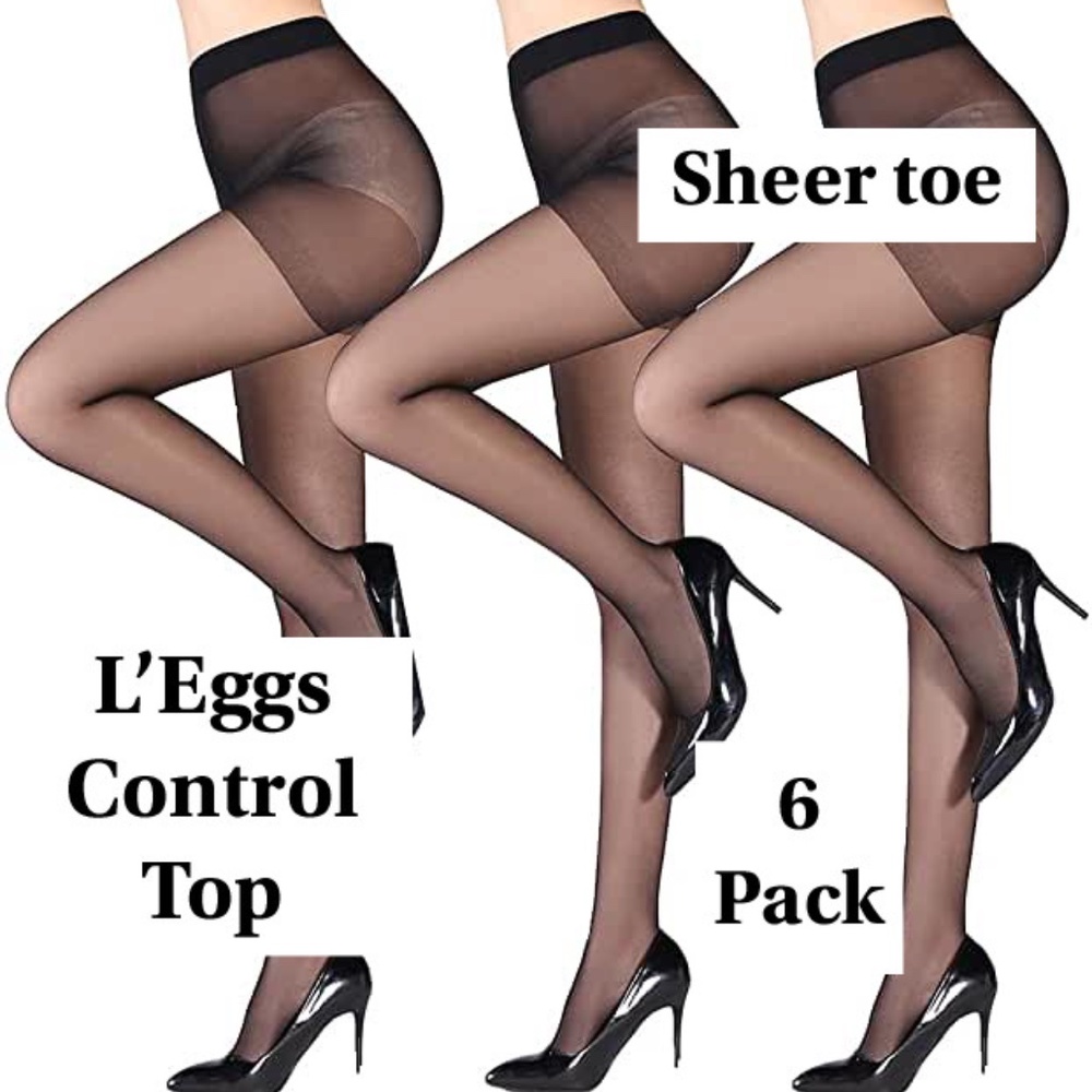 L’eggs Control Top- off black